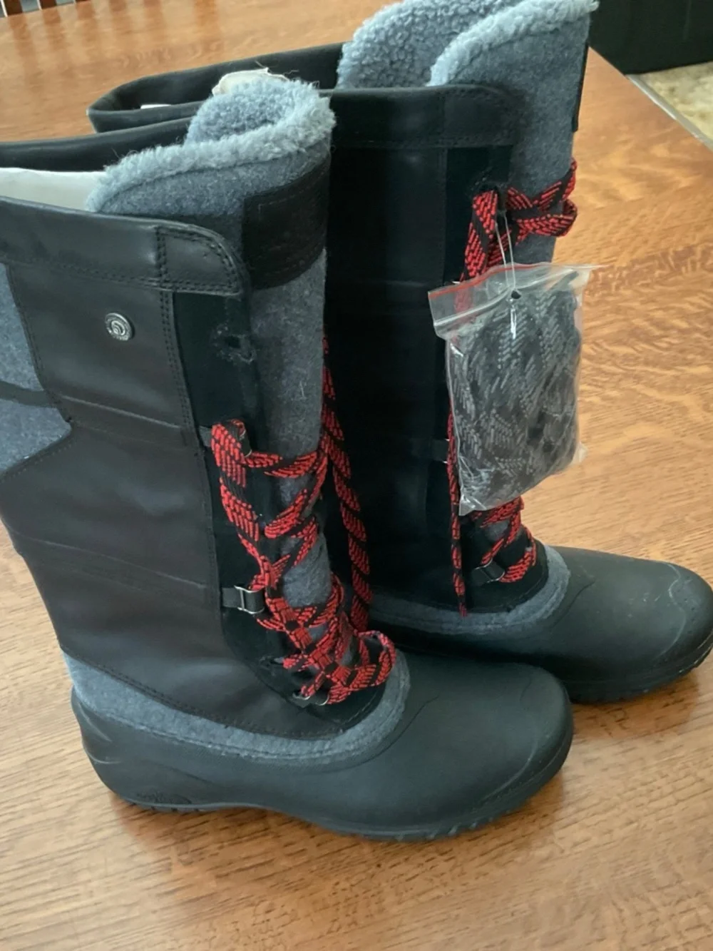 THE NORTH FACE New Sz 9.5 FAUX FUR Tall Waterproof Insulated Winter Boots